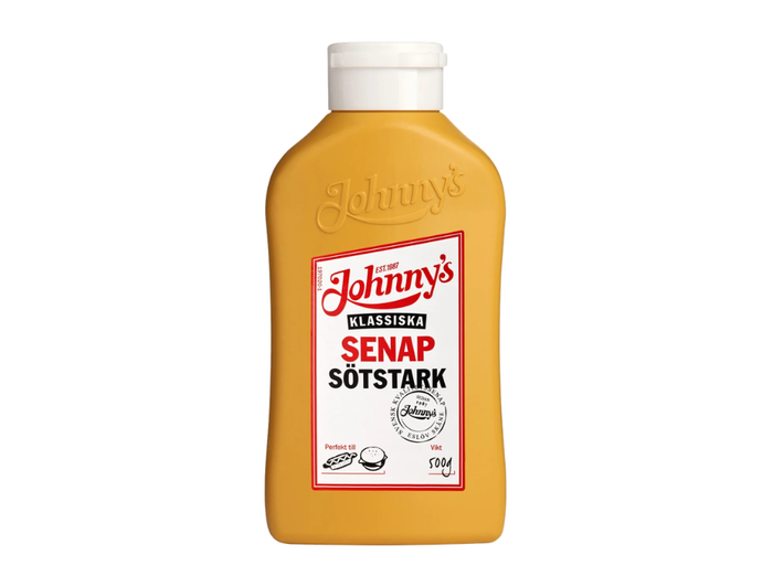 2 Bottles of Johnny's Sötstark Senap 500g (17.64 oz) – Authentic Swedish Sweet & Strong Mustard