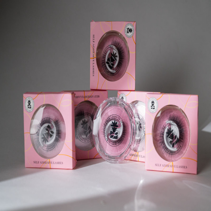 BOBI Self Adhesive Eyelashes SA30 Cat Eye – Winged Corner Volume | Elongated Eye Look | No Glue | Reusable | Quick Stick-On Style