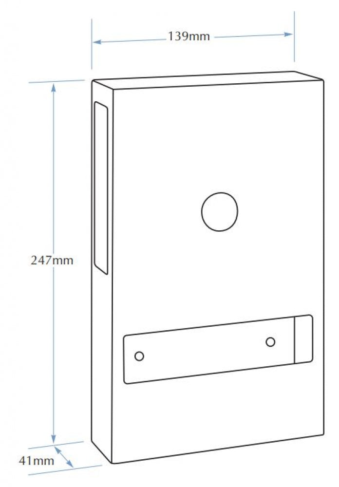 Bradley 5152-33 Interleaved Toilet Tissue Dispenser