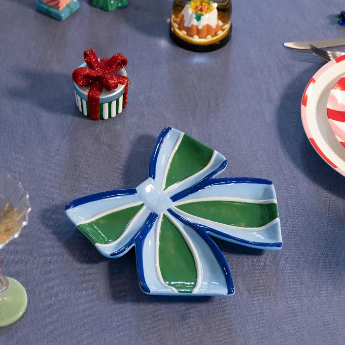 RIBBON PLATE | Blue