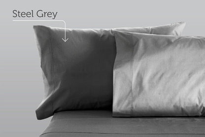 Sleep & Beyond 100% Organic Cotton Sateen Pillowcase Pair