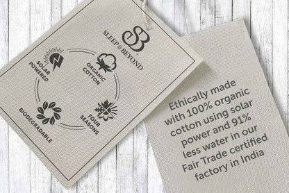 Sleep & Beyond 100% Organic Cotton Sateen Pillowcase Pair