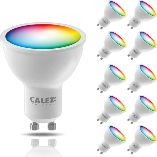 10x Calex Smart LED Bulb - GU10 - RGB + CCT