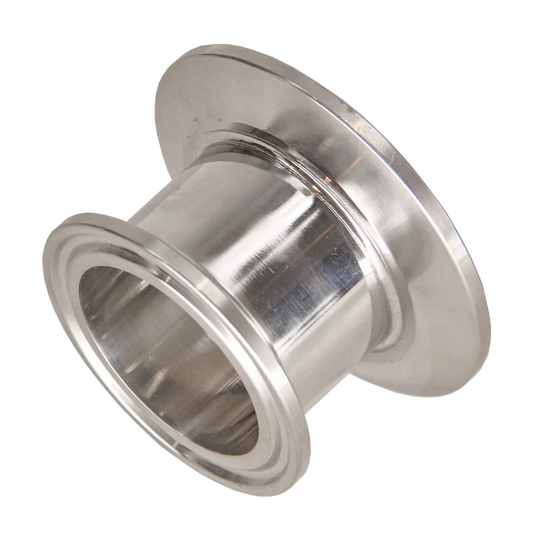 1.5" x 2" Sanitary Concentric Reducer - Tri Clamp Clover 304 Stainless Steel