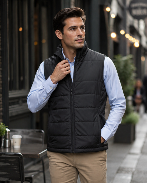 3D Cut Sustainable Insulated Puffer Vest