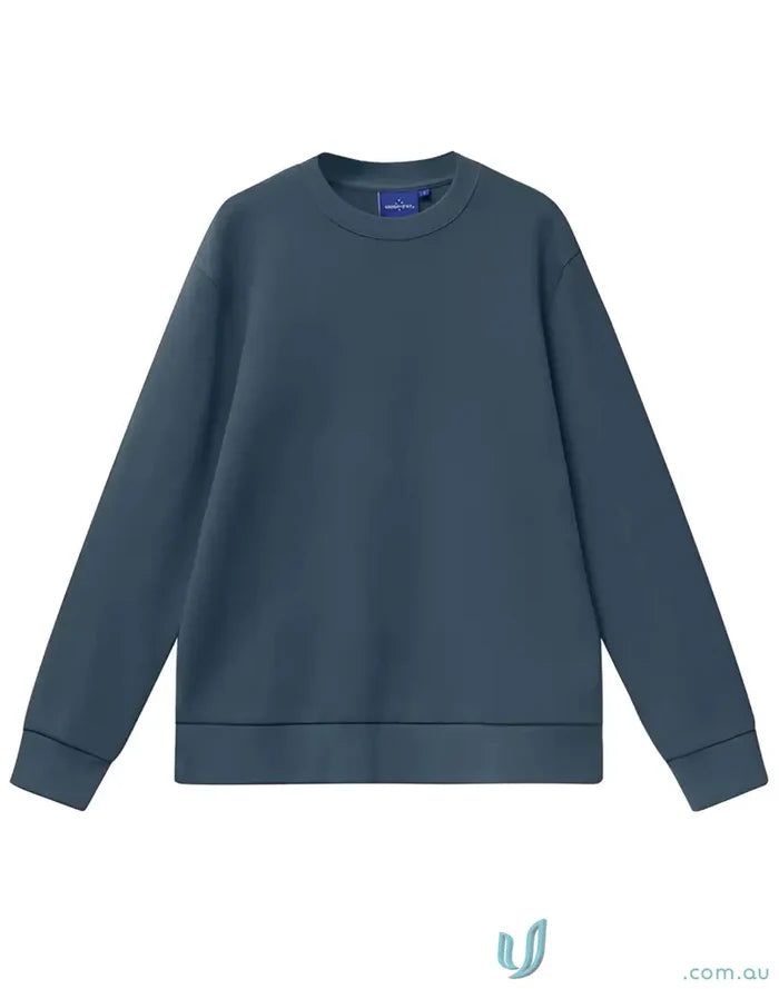 New FL05 Airlayed CVC Sweater in Slate Blue