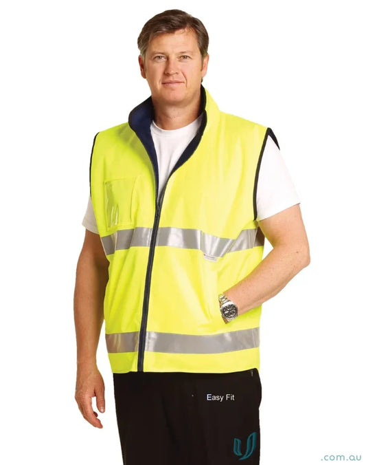 Winning Spirit SW49 AIW HiVis Reversible Safety Vest in Fluoro Yellow front product image