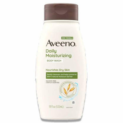Aveeno - Daily Moisturizing Nourishes Dry Skin Body Wash 18 oz - 12 Pack