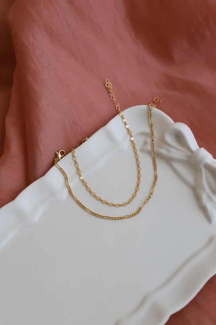 B1209 Gold Bracelet-Malibu Chain