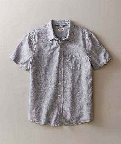 Better-Than-Linen Shirt Natural/Navy Stripe
