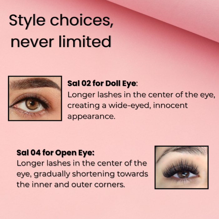 BOBI Self Adhesive Eyelashes SA30 Cat Eye – Winged Corner Volume | Elongated Eye Look | No Glue | Reusable | Quick Stick-On Style
