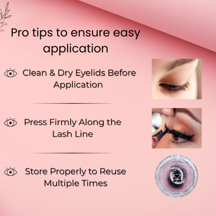 BOBI Self Adhesive Eyelashes SA47 Fox Lash Style – Outer Edge Lift | Bold Curved Look | No Glue | Reusable | Easy Stick-On Finish