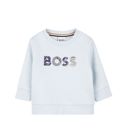 BOSS logo-embroidered sweatshirt