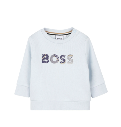 BOSS logo-embroidered sweatshirt
