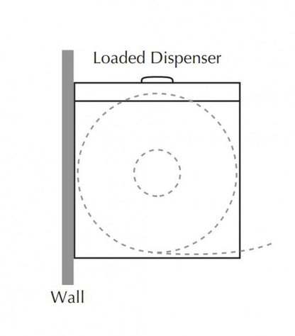 Bradley 5441 Single Toilet Roll Dispenser