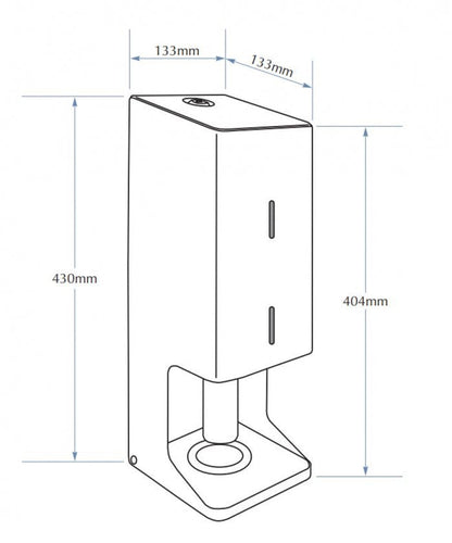 Bradley 5463 Triple Toilet Roll Dispenser