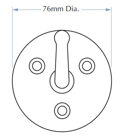 Bradley 9118 Robe Hook Exposed