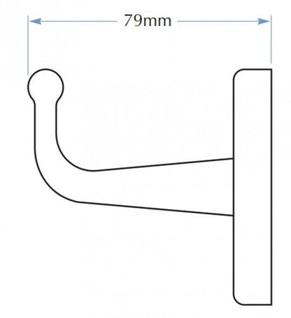 Bradley 9118 Robe Hook Exposed