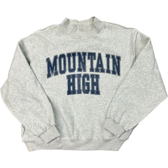Bucketlist Oversized Mock Neck Sweatshirt - Mountain High