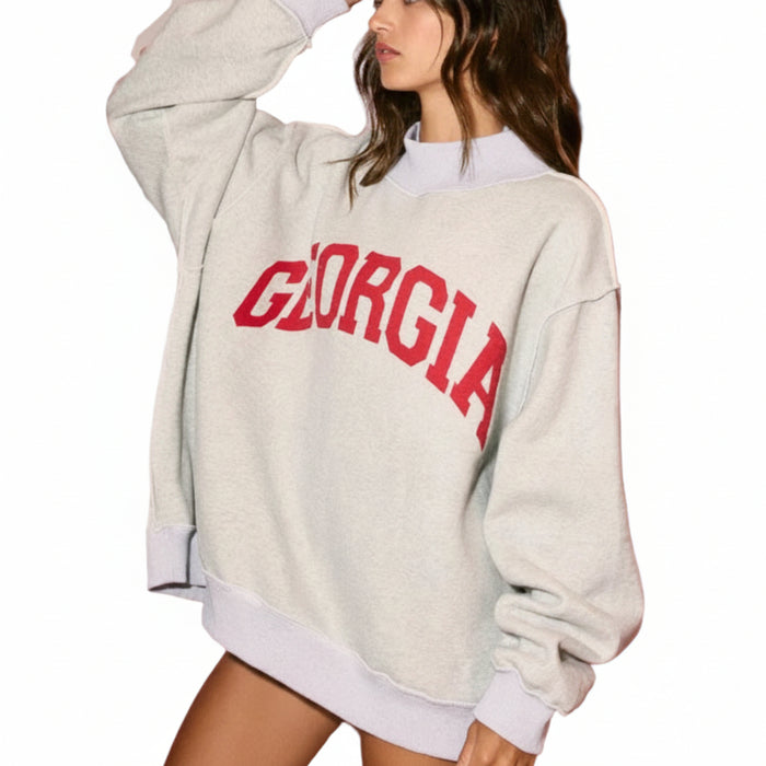 Bucketlist Women's Georgia Reversible Mock Neck Sweatshirt