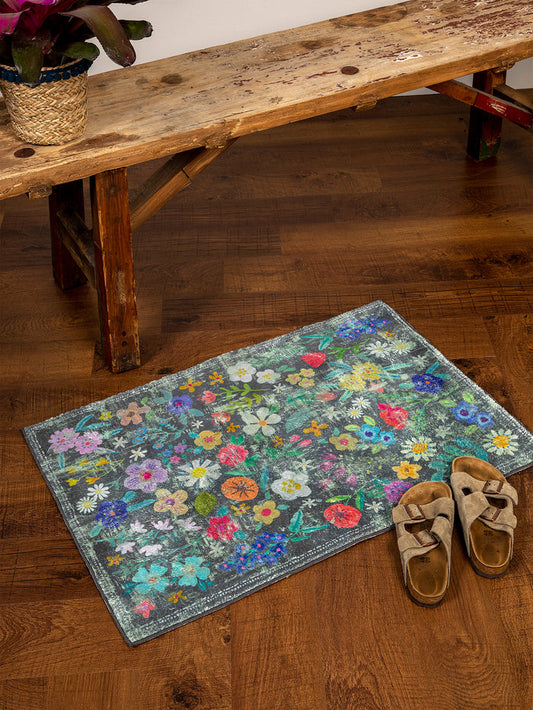 Chenille Rug|Wildflower 2' x 3'-view 1