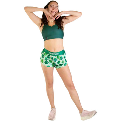 ChicknLegs Women's Clovers Split Shorts 1.5"