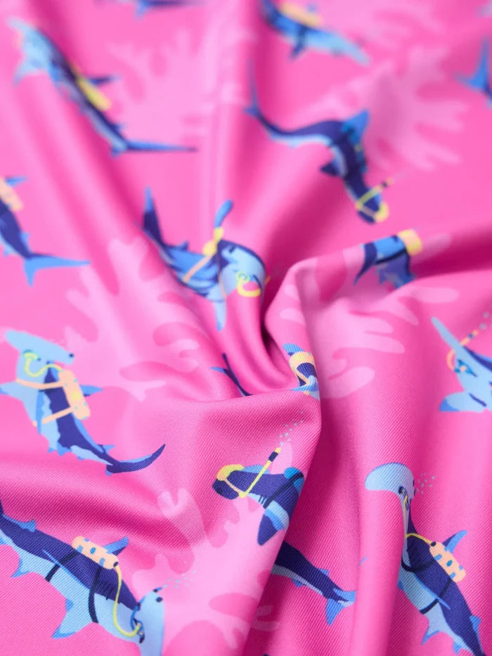 Chubbies Lil Great Pink Shark Polo