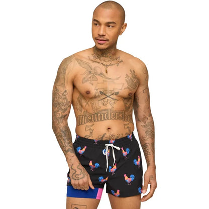 Chubbies Men's Cockadoodle Doozies Lined Swim Trunks - 4" inseam