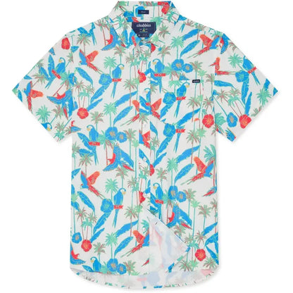 Chubbies Men's Flock Party Perforated Friday Shirt