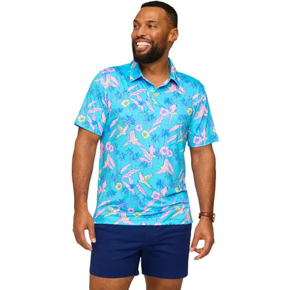 Chubbies Men's The Flock Party Performance Polo