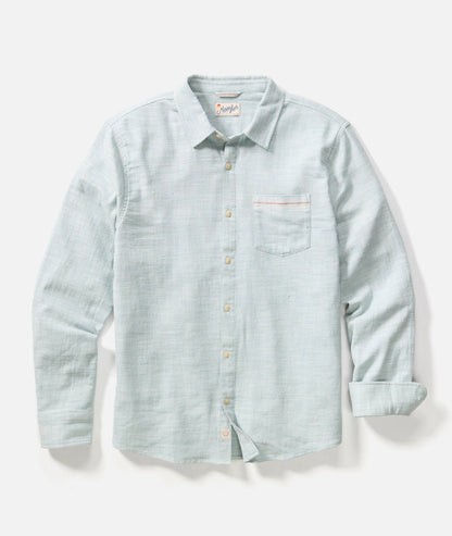Classic Stretch Selvage Shirt Aqua