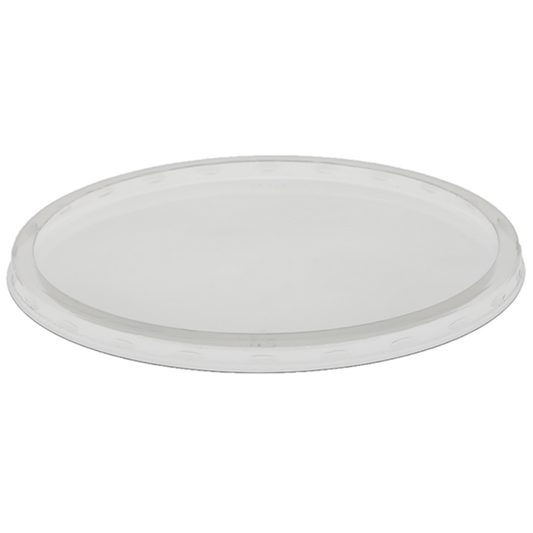 Clear Heavy Flat Lid for 7" PET Round Deli Tub