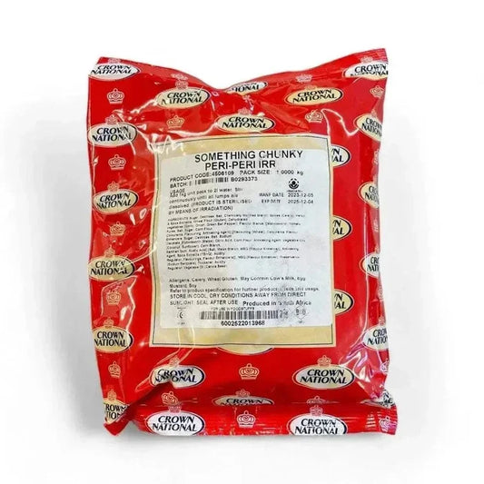 Crown National Safari Chunky Peri Peri Seasoning 1kg pack for bold, spicy marinades and grilling