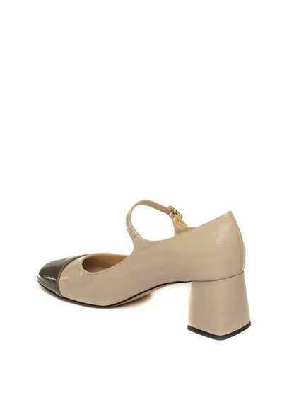 GIOIA DELL'ACQUA Décolleté Mary Jane naplak beige/taupe I2749 NAPLAK-STUCCO/TAUPE