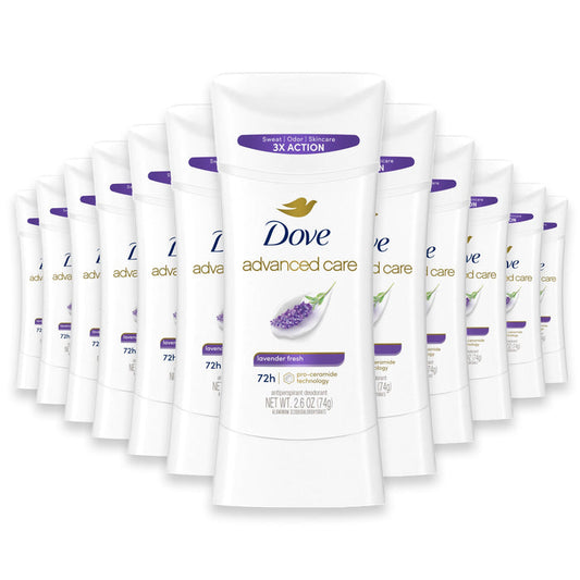 Dove Advanced Care Lavender Fresh Deodorant Stick - 2.6oz - 12 Pack