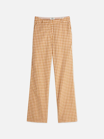 Edie - Linen Gingham High Rise Rose Dust ULH01352F