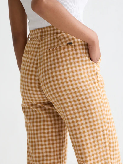 Edie - Linen Gingham High Rise Rose Dust ULH01352F