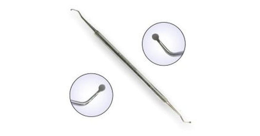 EKS Pedicure Double Spatula Spoon (Stainless Steel)