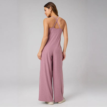 Fabletics Women's Cloud Jersey Wide Leg Onesie
