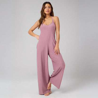 Fabletics Women's Cloud Jersey Wide Leg Onesie