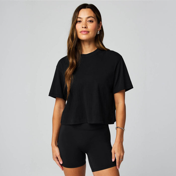 Fabletics Women's Cotton Boxy Short Sleeve Tee