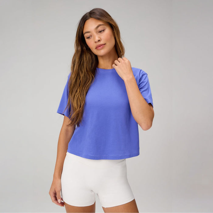 Fabletics Women's Cotton Boxy Short Sleeve Tee