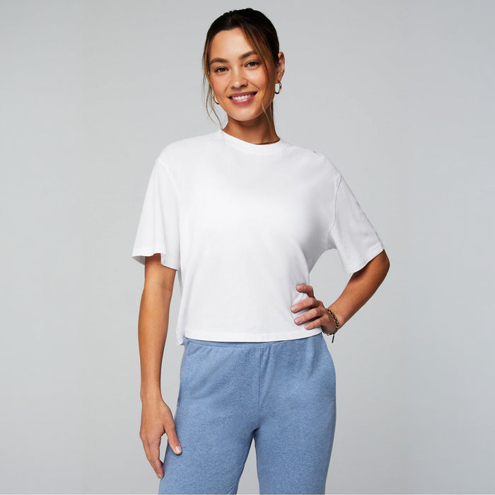 Fabletics Women's Cotton Boxy Short Sleeve Tee