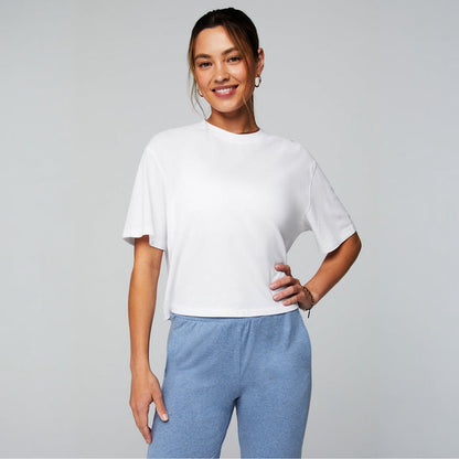 Fabletics Women's Cotton Boxy Short Sleeve Tee