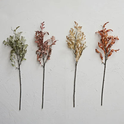 Faux Oak Leaves Branch - Olita Gifts & Goods