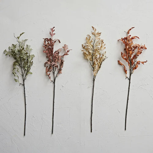 Faux Oak Leaves Branch - Olita Gifts & Goods