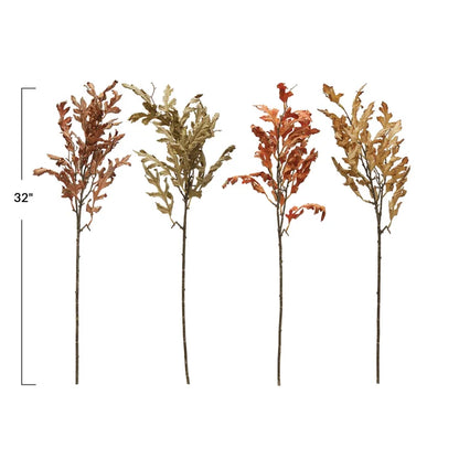 Faux Oak Leaves Branch - Olita Gifts & Goods