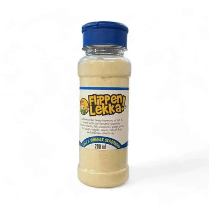 Flippen Lekka Spice Salt & Vinegar seasoning bottle 200ml with tangy flavor for meats and snacks