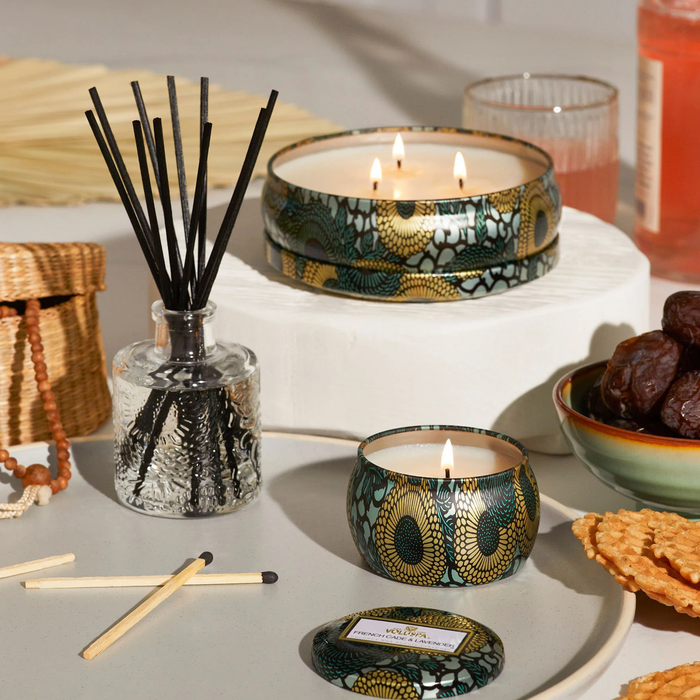 French Cade & Lavender 3 Wick Tin