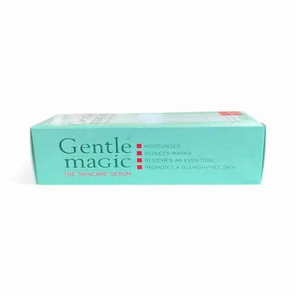 Gentle Magic Skincare Serum 50ml bottle moisturizing and nourishing skin with Pro-Vitamins B3 and B5